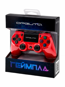 Геймпад беспроводной Bluetooth джойстик для PS4, ПК, Android Орбита OT-PCG12 Красный